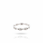 925 Ring Silver Braided Knot Eternity Band Ring