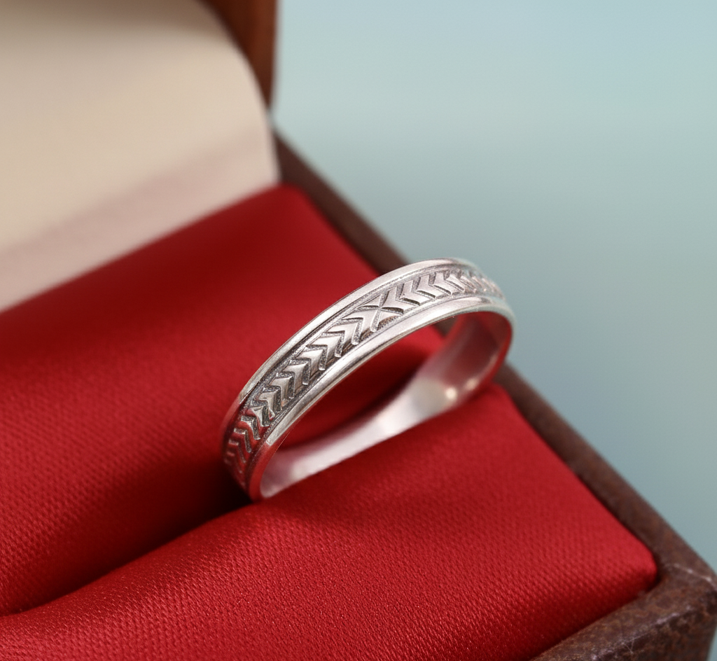 Solid Silver Milgrain Jewelry Rings