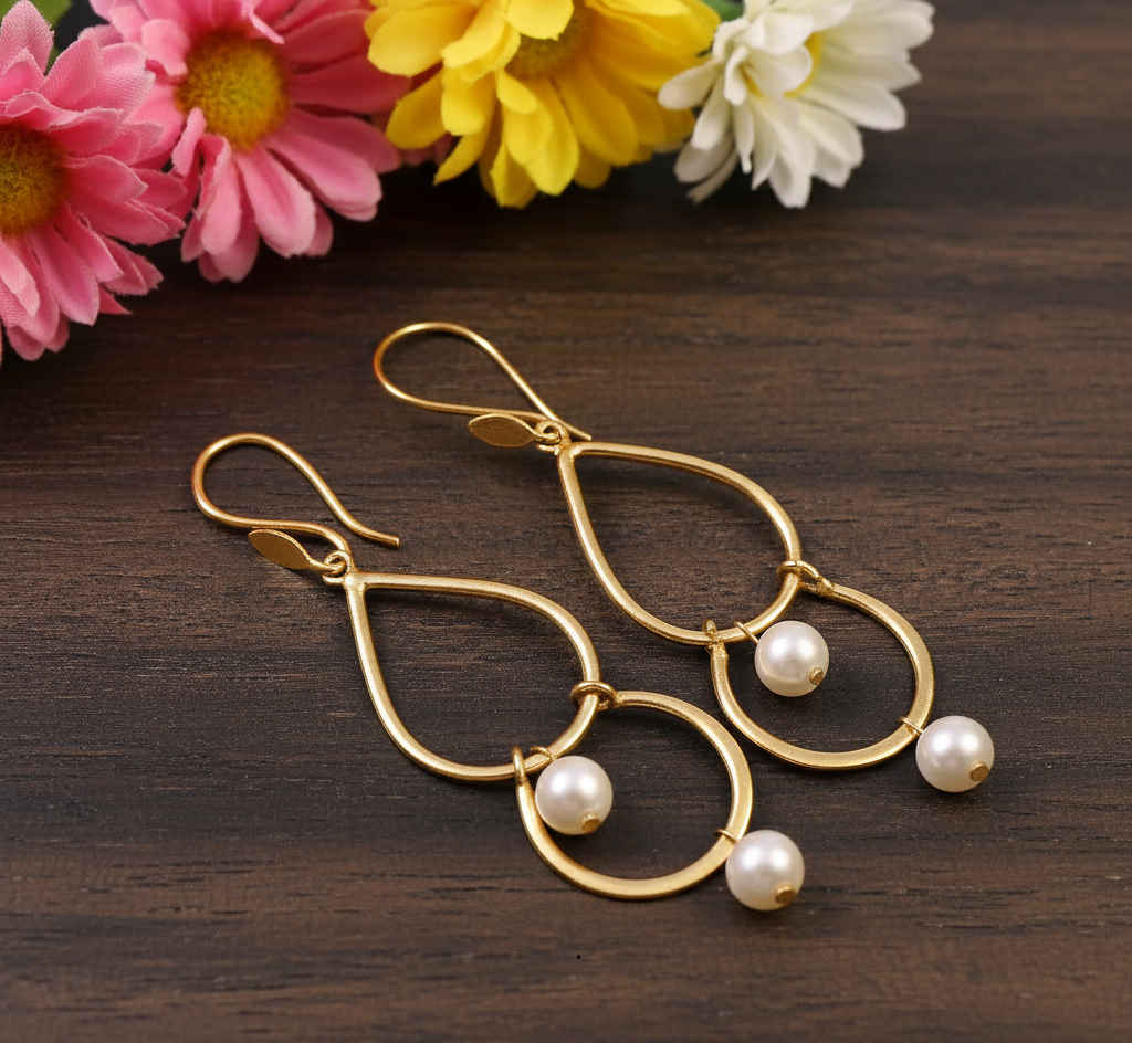 Pearl Earrings Silver 925 For Women