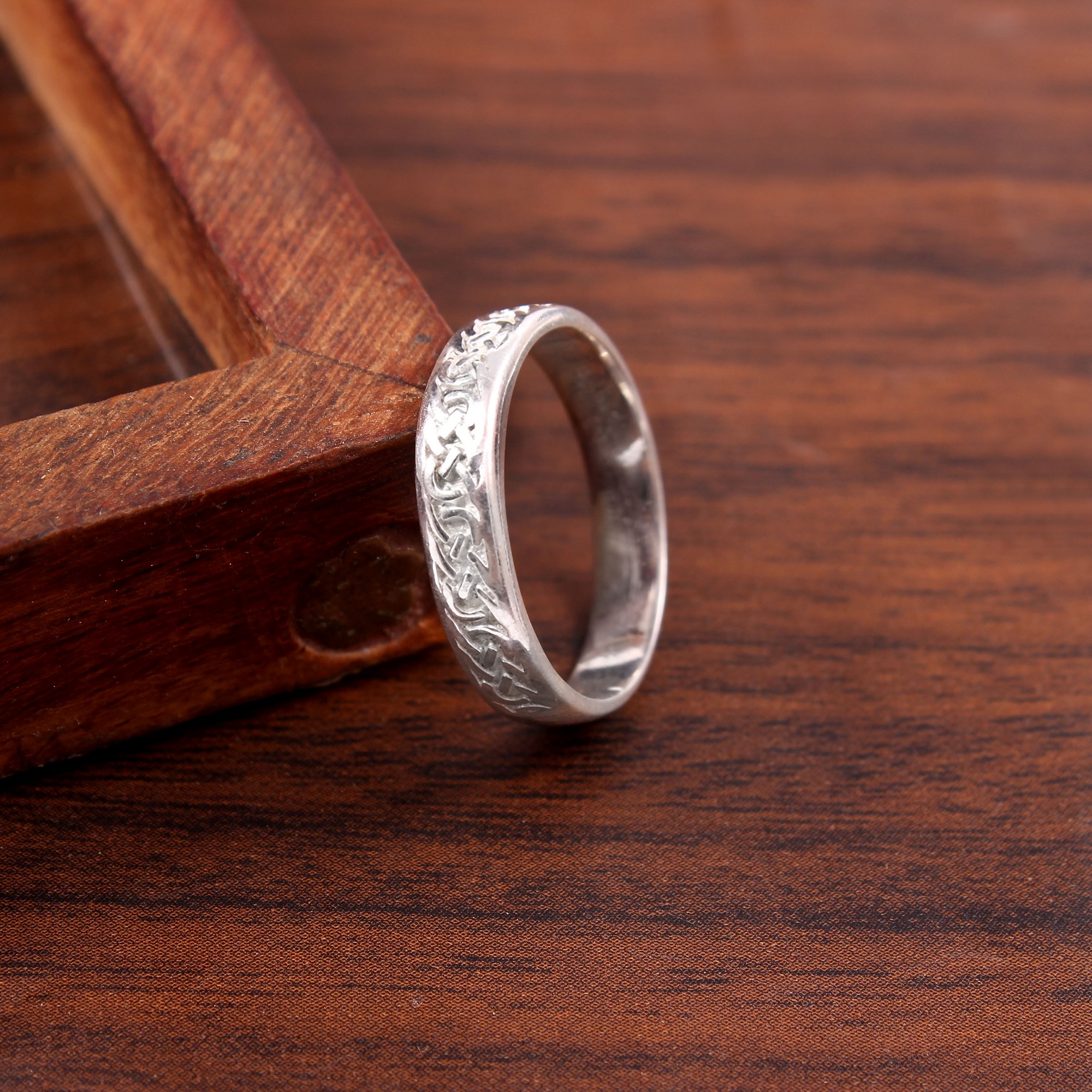 Solid 925 Sterling Silver Ring Band For Women