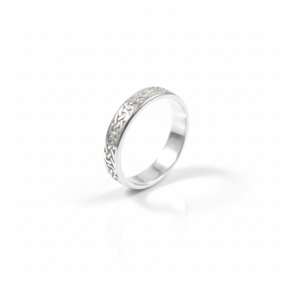 Solid 925 Sterling Silver Ring Band For Women