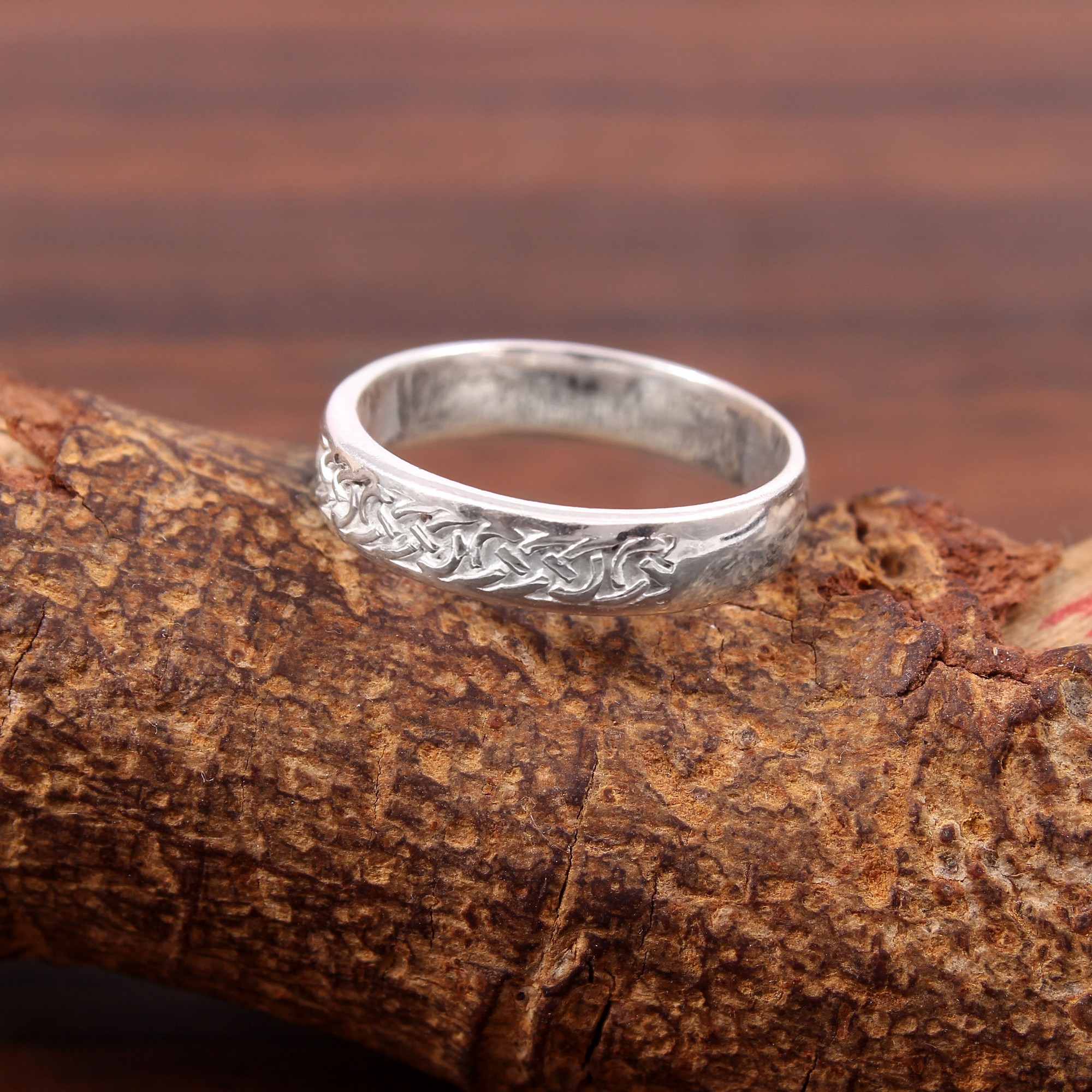 Solid 925 Sterling Silver Ring Band For Women