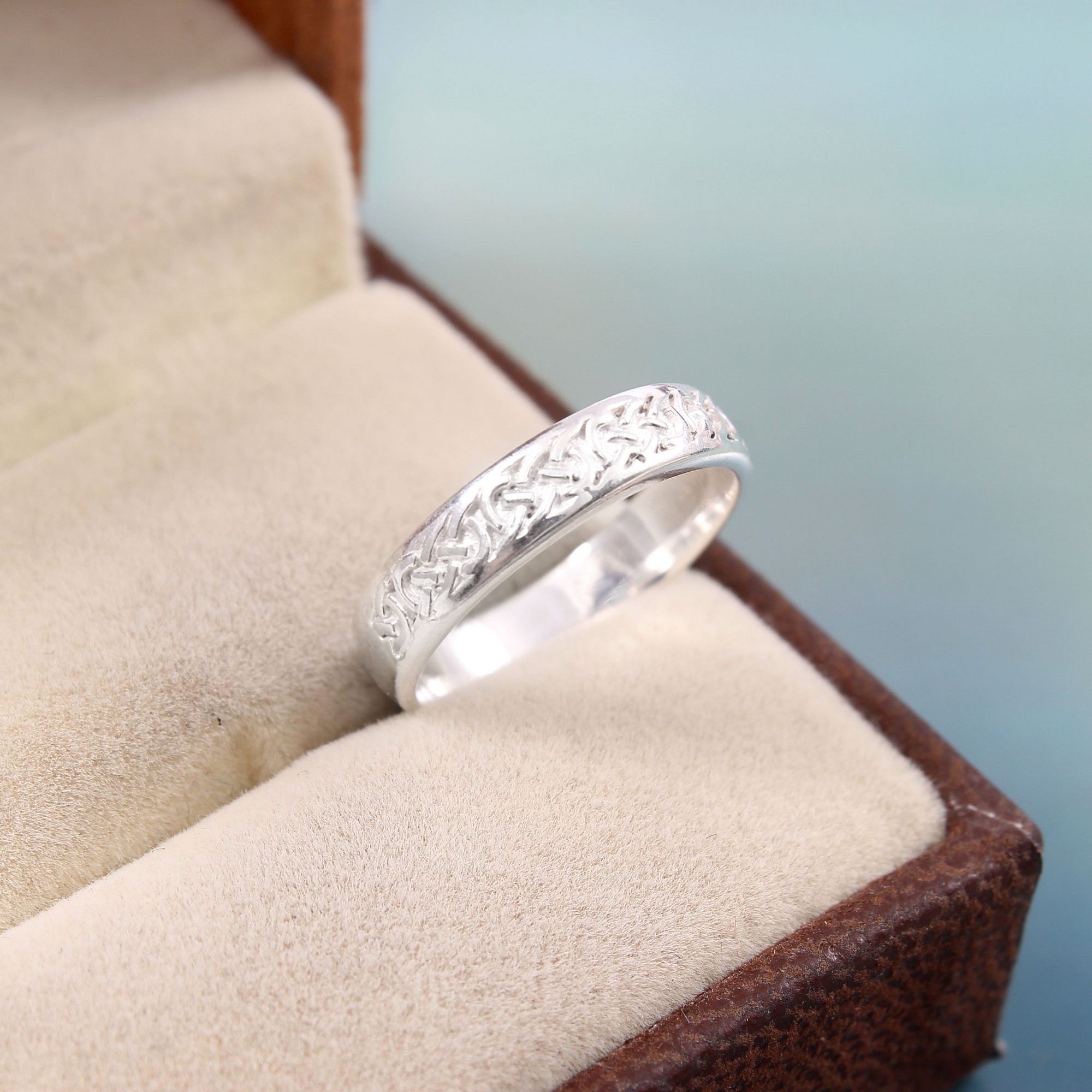 Solid 925 Sterling Silver Ring Band For Women