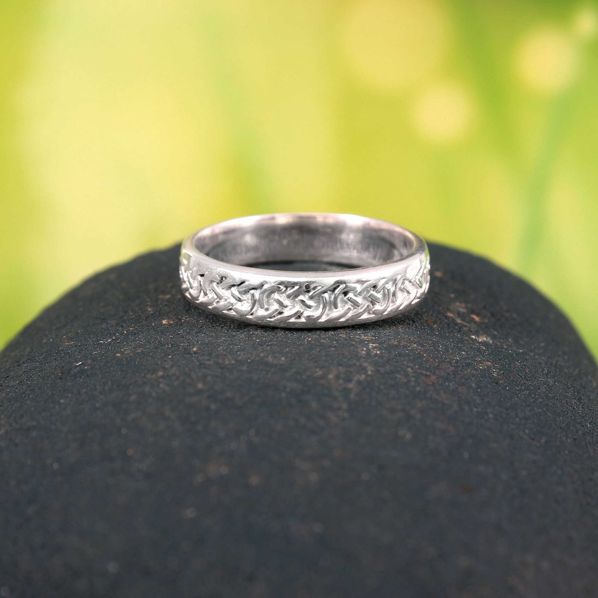 Solid 925 Sterling Silver Ring Band For Women