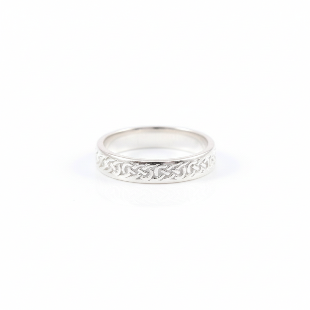 Solid 925 Sterling Silver Ring Band For Women