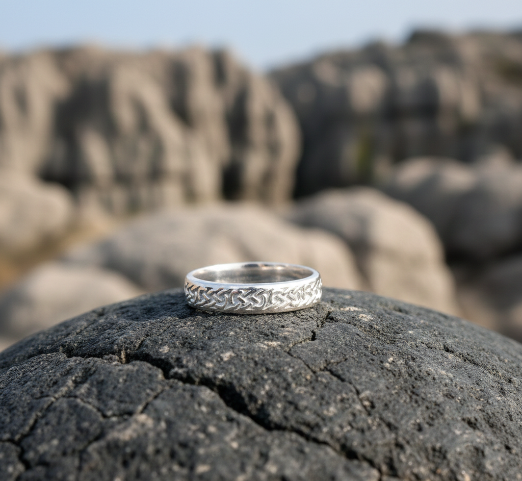 Solid 925 Sterling Silver Ring Band For Women