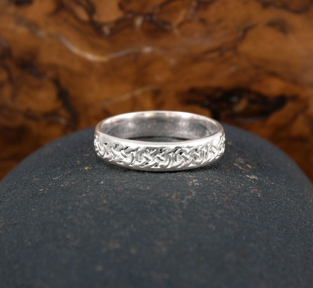 Solid 925 Sterling Silver Ring Band For Women