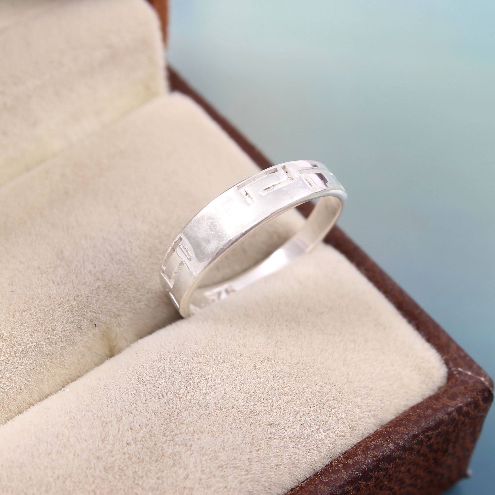 925 Sterling Silver Designed Engraved Ring