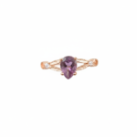 925 Sterling Silver Amethyst Gemstone Ring