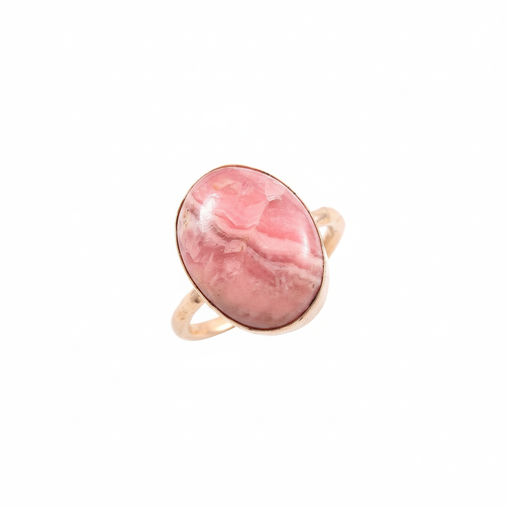 925 Sterling Silver Rhodochrosite Ring
