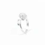 925 Sterling Lion Face Adjustable Ring