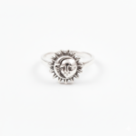 925 Sterling Silver Sun Moon Ring For Women