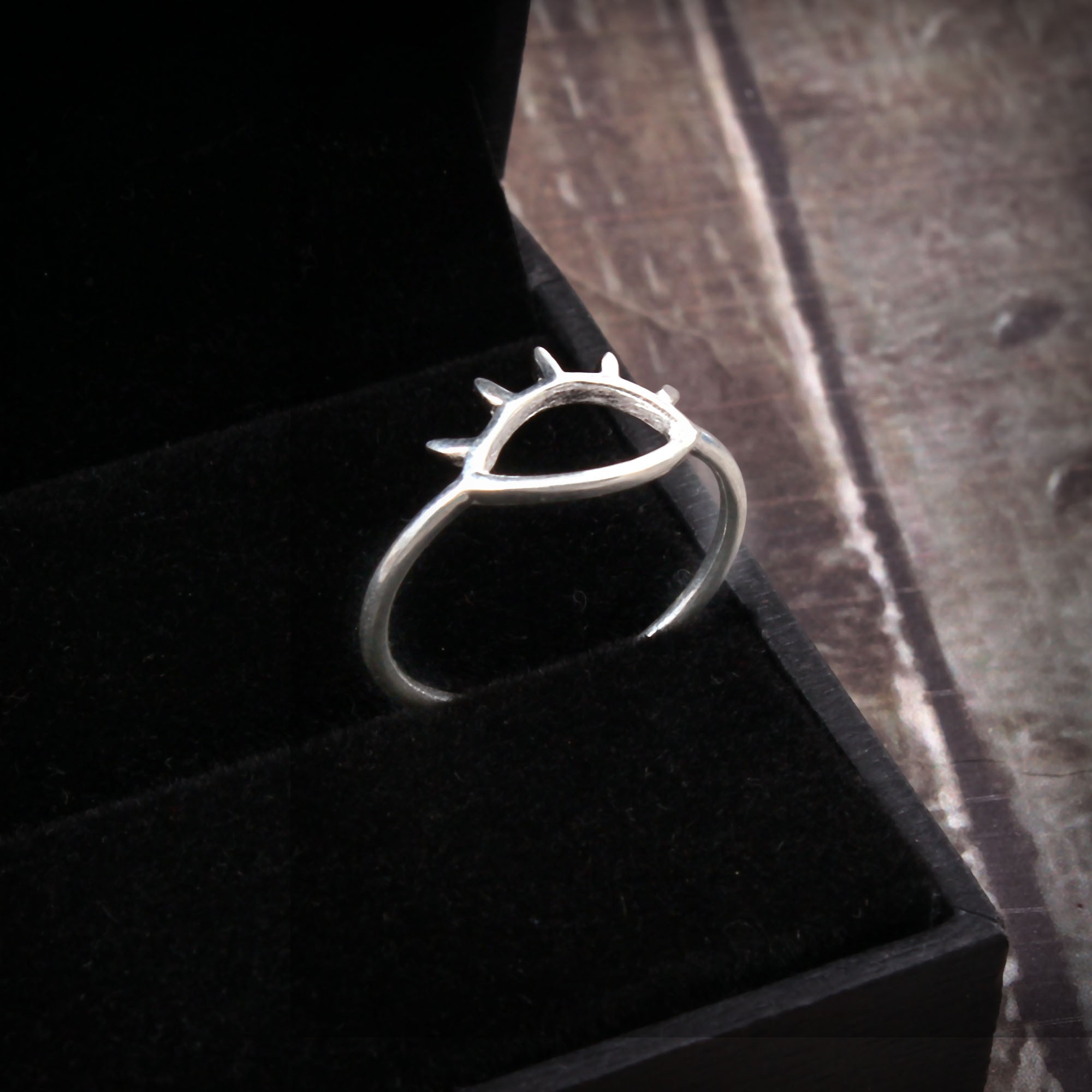 925 Silver Sterling Silver Eye Lash Ring