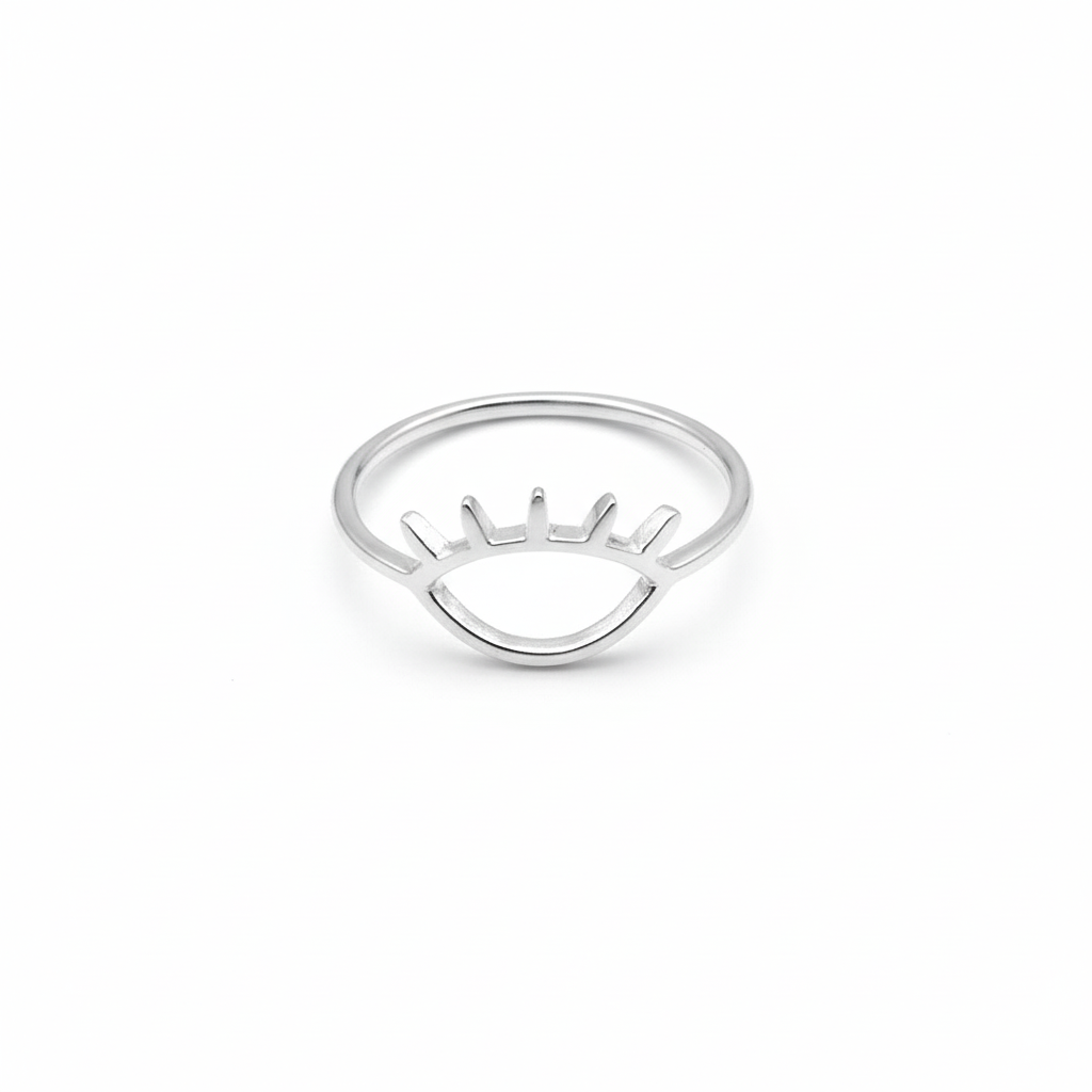 925 Silver Sterling Silver Eye Lash Ring