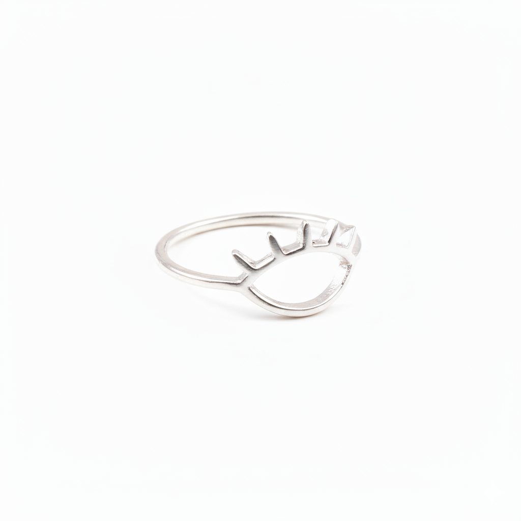 925 Silver Sterling Silver Eye Lash Ring