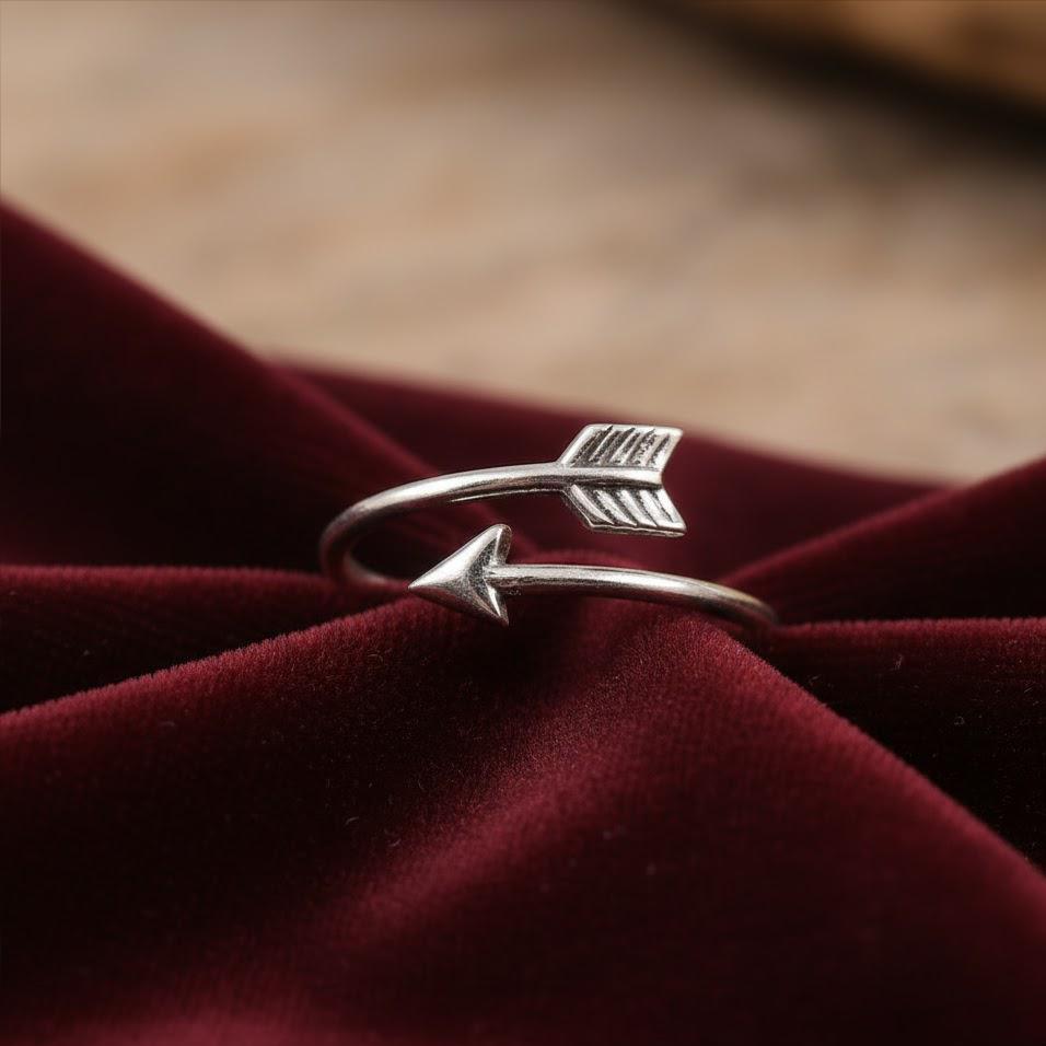 Arrow Ring Adjustable 925 Sterling Silver Ring