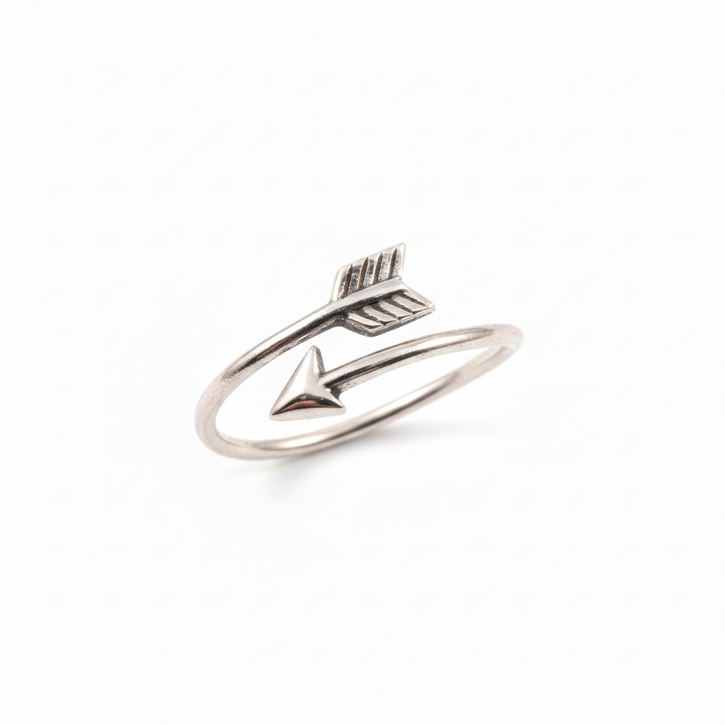 Arrow Ring Adjustable 925 Sterling Silver Ring