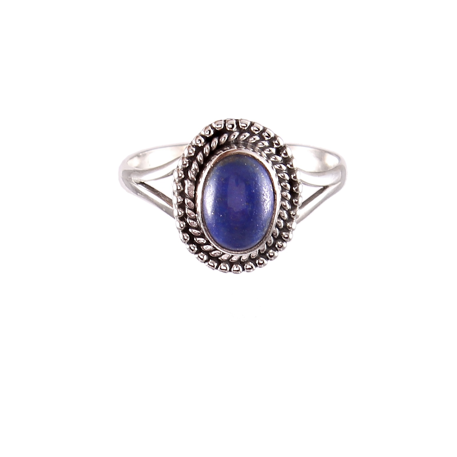 925 Sterling Silver Oval Lapis Lazuli Handmade Ring