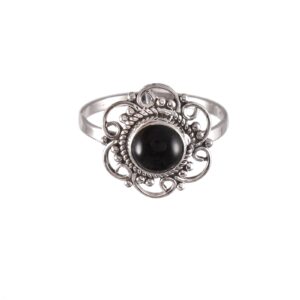 925 Sterling Silver Black Onyx Ring Handmade Jewelry