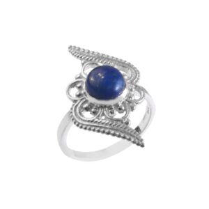 Handmade 925 Sterling Silver Lapis Lazuli Ring For Women