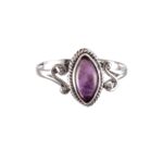 Handmade 925 Sterling Silver Natural Amethyst Ring