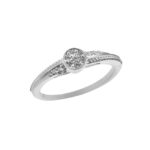 Classic 925 Sterling Silver Designer White CZ Ring