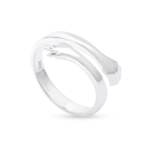 925 Sterling Silver Adjustable Hugging Ring For Unisex