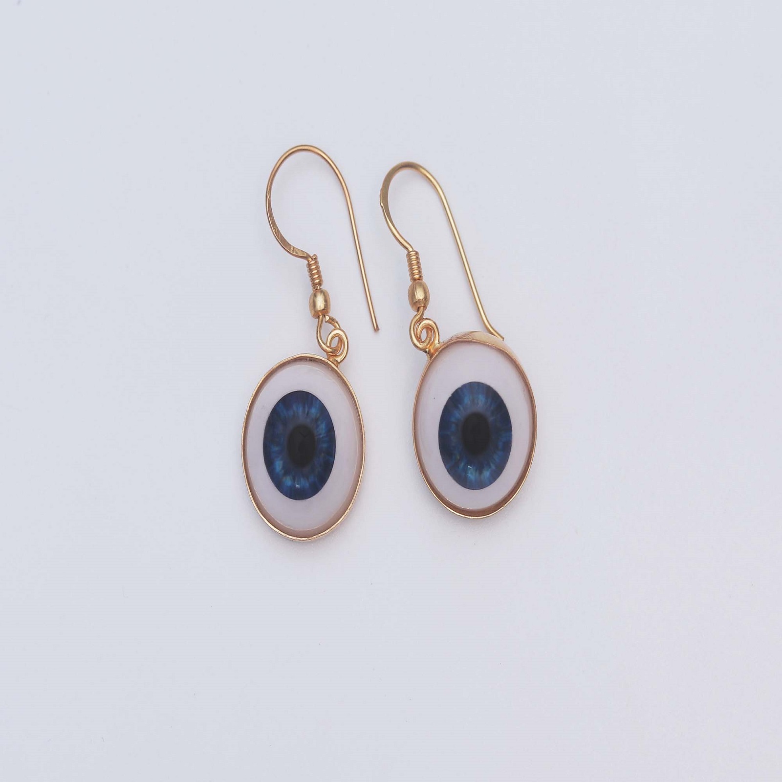 Gold Plated 925 Sterling Silver Evil Eye Earring For Girls
