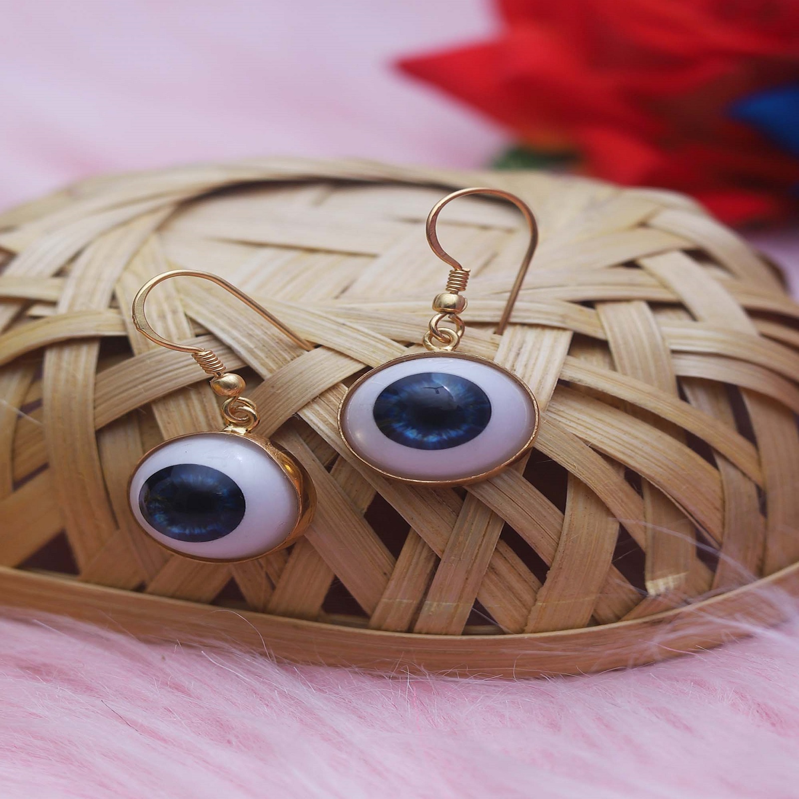Gold Plated 925 Sterling Silver Evil Eye Earring For Girls