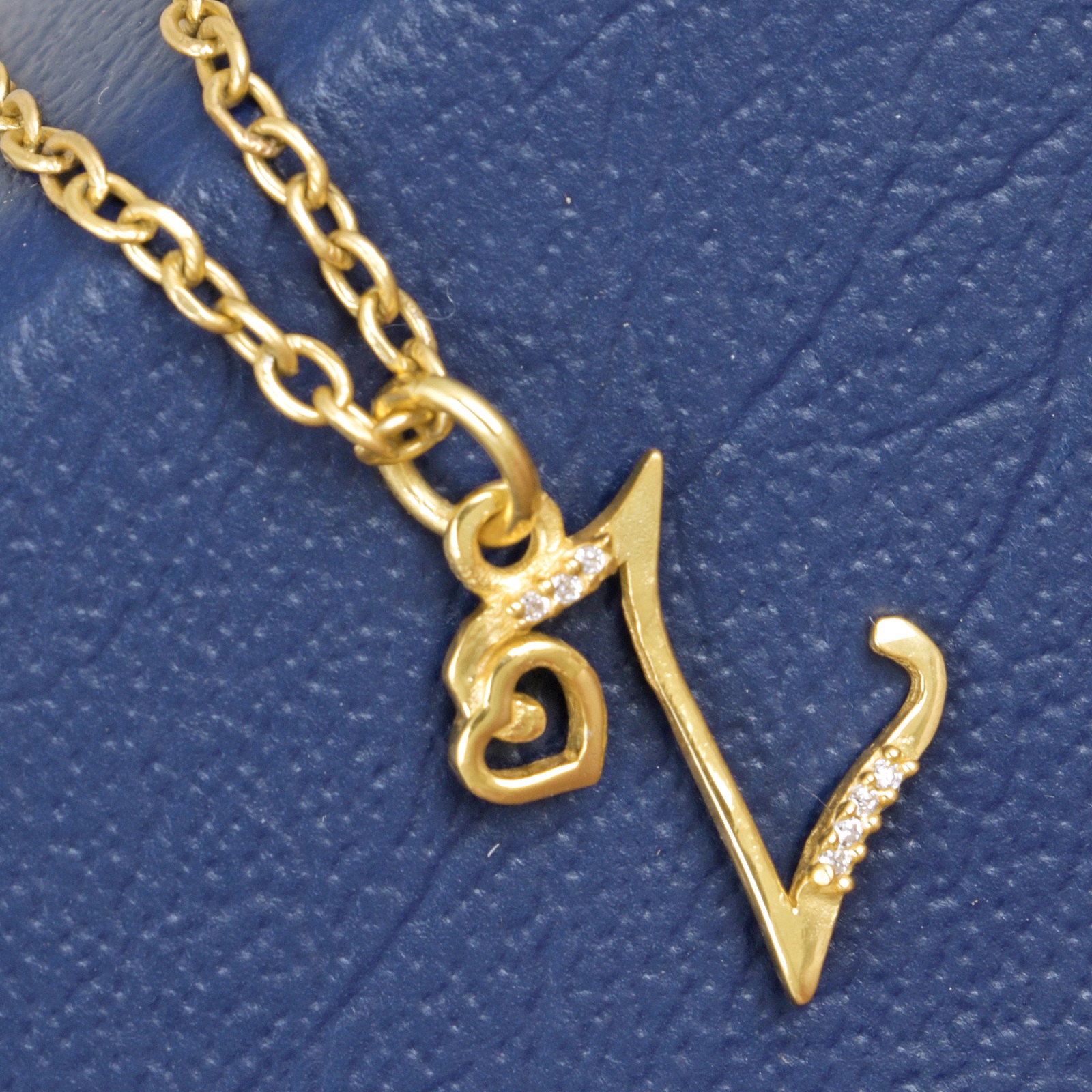 925 Sterling Silver Z Initial Pendant Necklace With White CZ