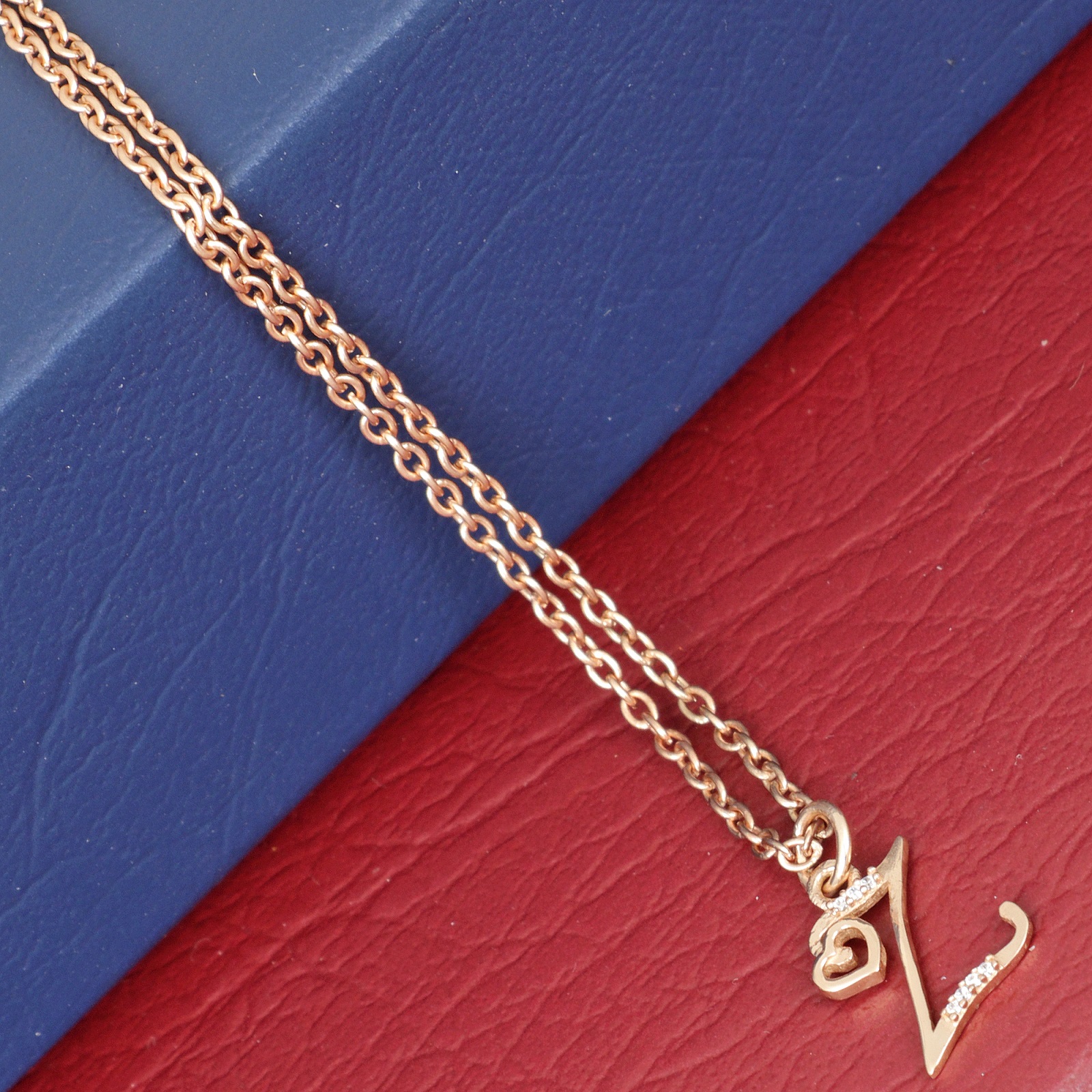 925 Sterling Silver Z Initial Pendant Necklace With White CZ