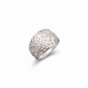 Mandala Art Ring Design In 925 Sterling Silver